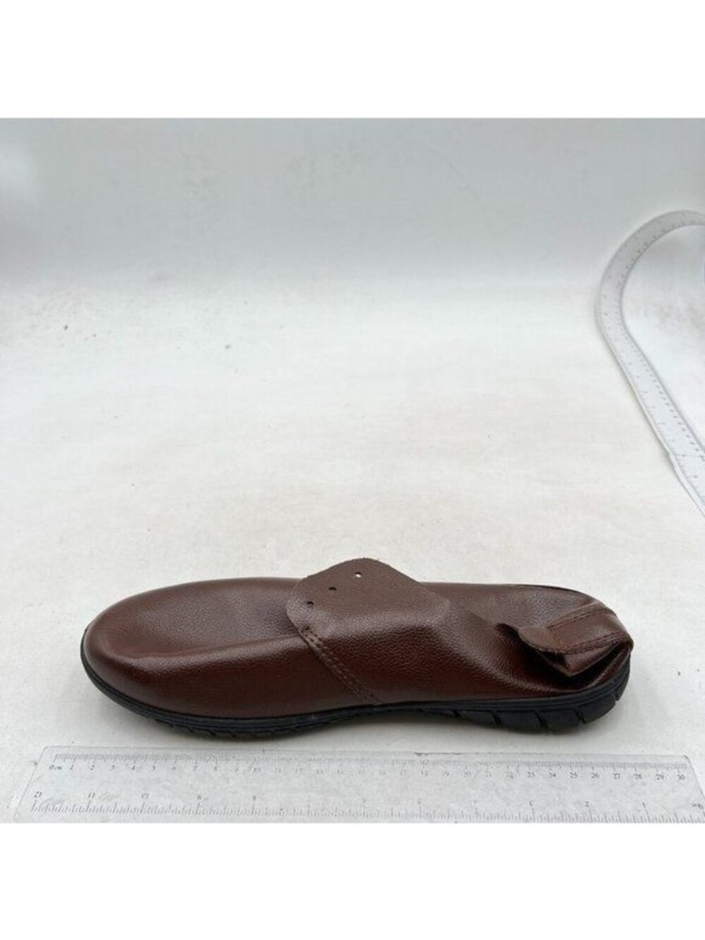 Men's Genuine Leather Loafer Shoes Slip On Soft Breathable Stitching Shoes Brown
